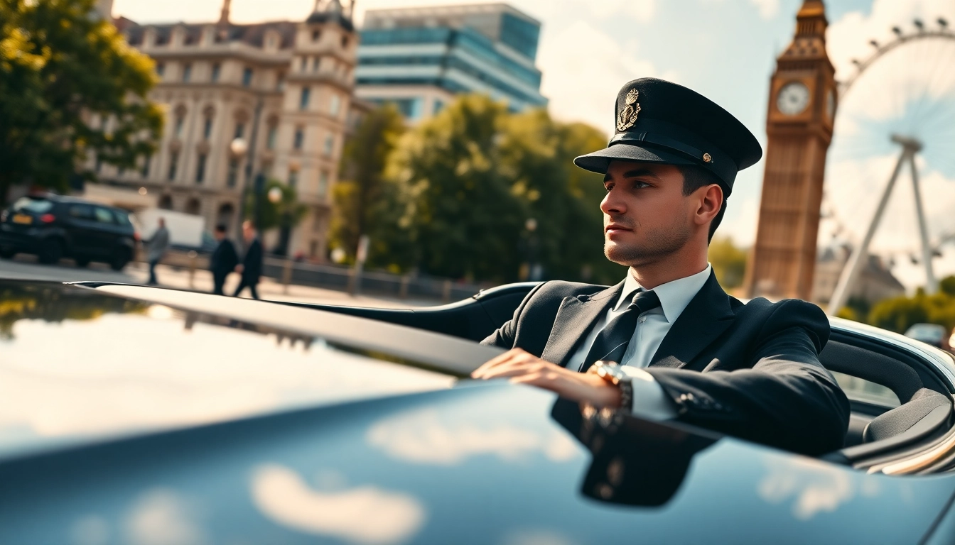 Book a london chauffeur for a sophisticated ride through the vibrant city of London.